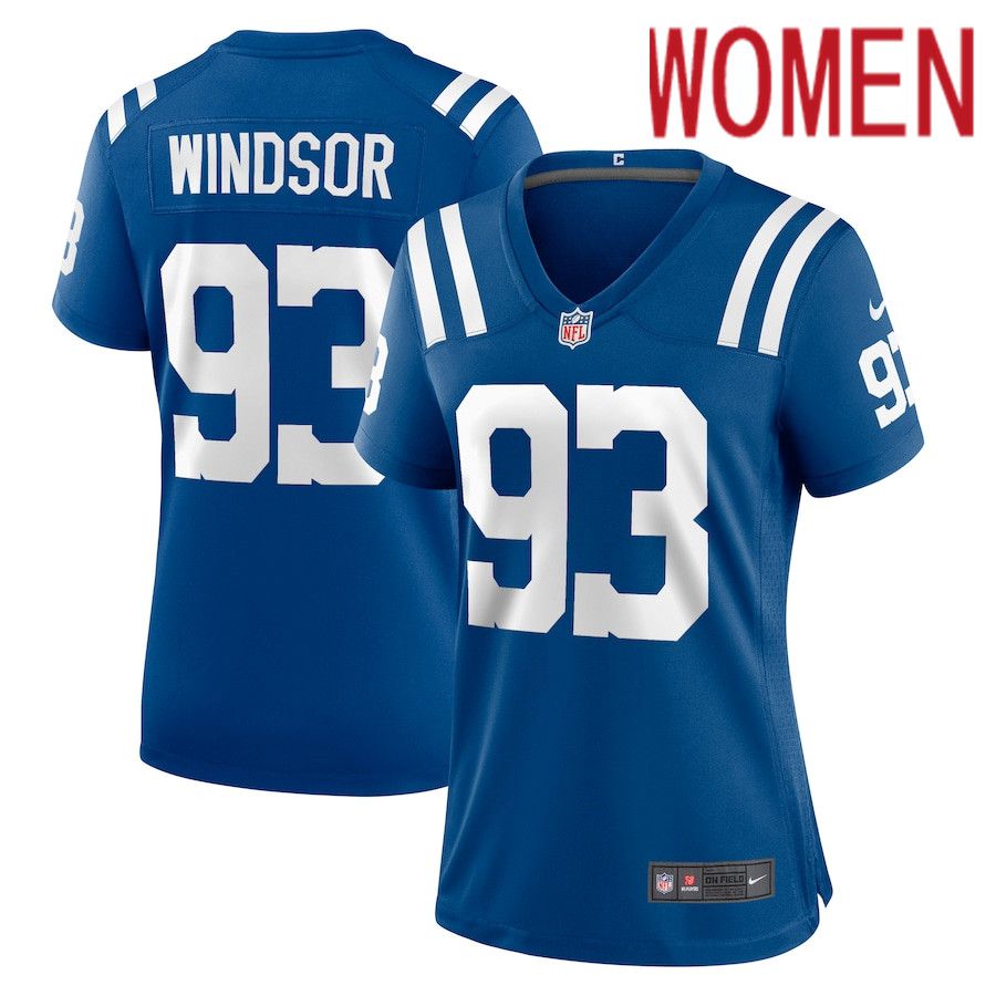 Women Indianapolis Colts #93 Rob Windsor Nike Royal Nike Game NFL Jersey